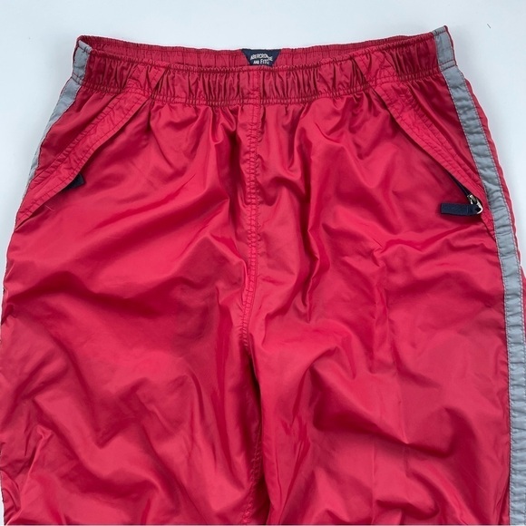 VINTAGE Abercrombie & Fitch Men's Red Paratrooper Gym Issue Pull On Pants XL - Picture 3 of 15